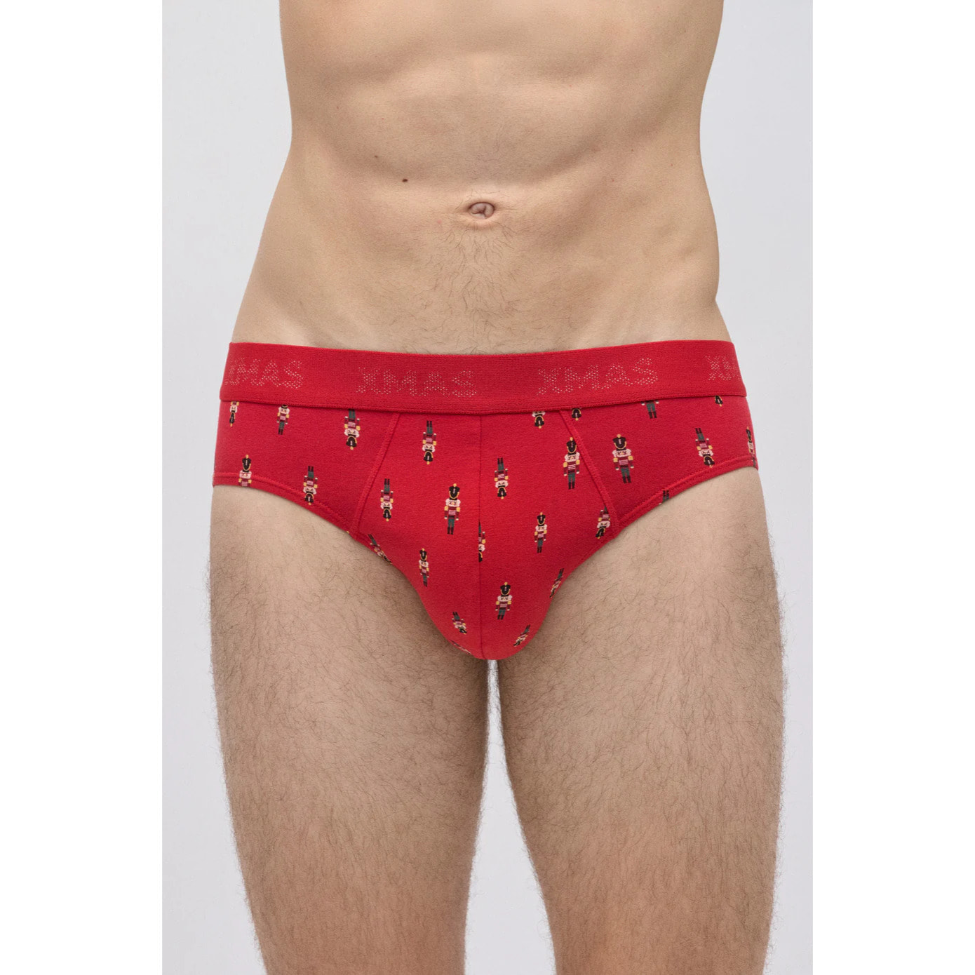 Confezione di slip e calzini con stampa natalizia