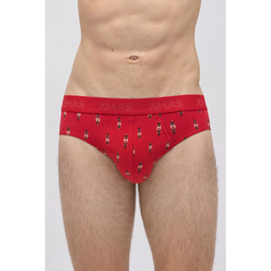 Confezione di slip e calzini con stampa natalizia