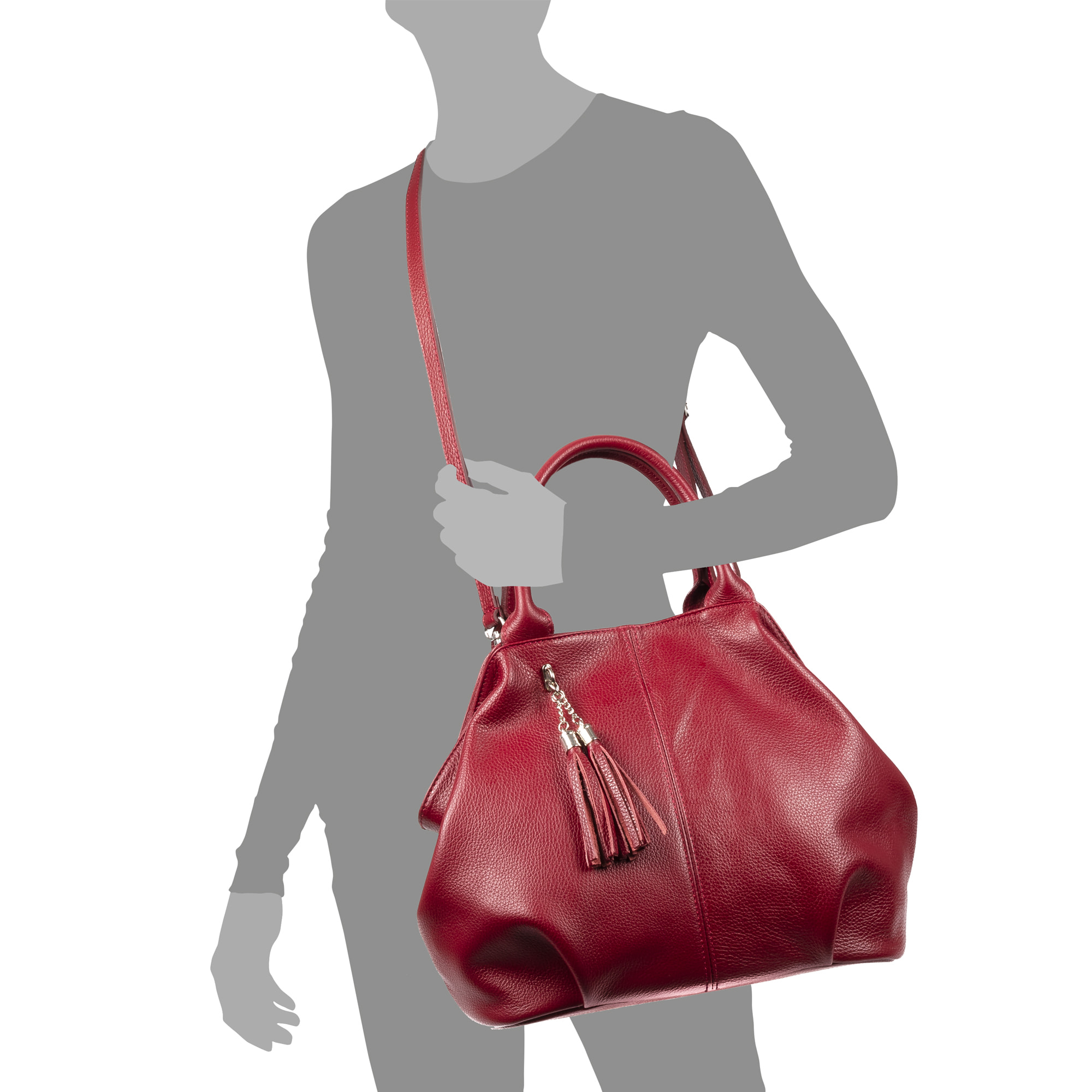 Zenobia Borsa Shopper Donna.Pelle autentica Dollaro