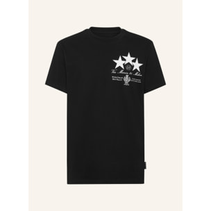 PHILIPP PLEIN Camiseta de cuello redondo y manga corta STARS