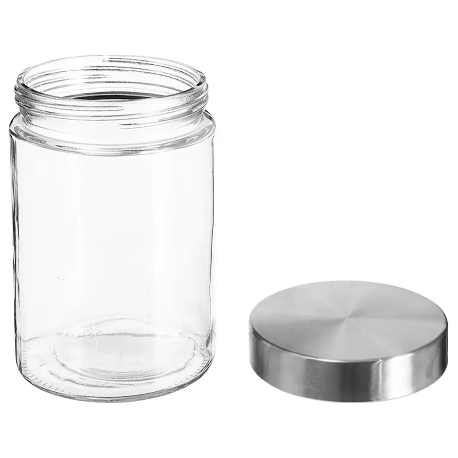 Bocal verre couvercle inox 12L Nixo