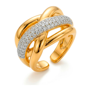 Anillo Gola acabado oro amarillo 18k