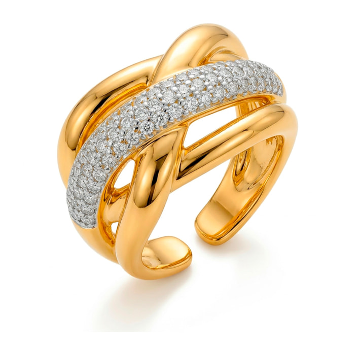 Anillo Gola acabado oro amarillo 18k