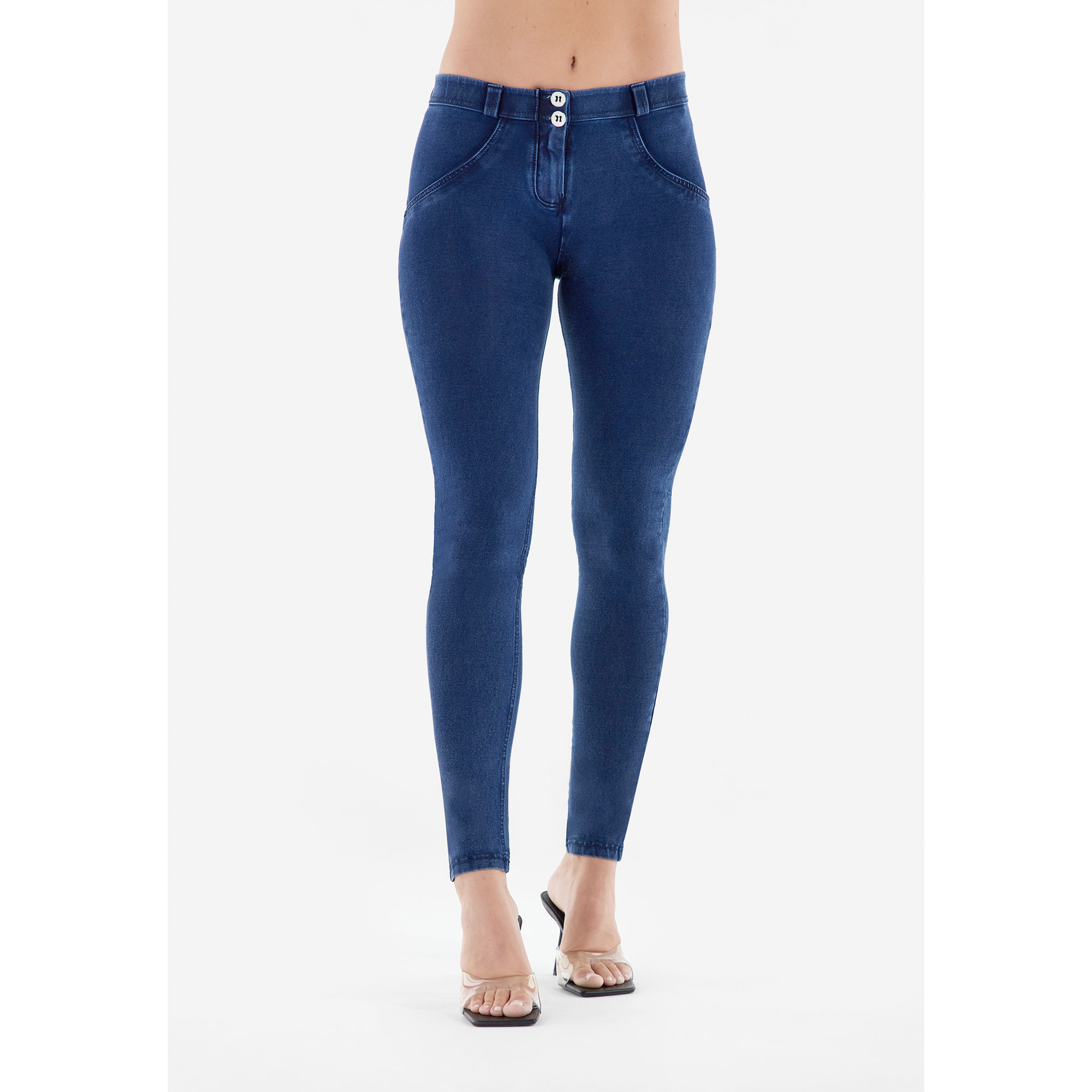 Jeggings push up WR.UP® skinny in cotone organico