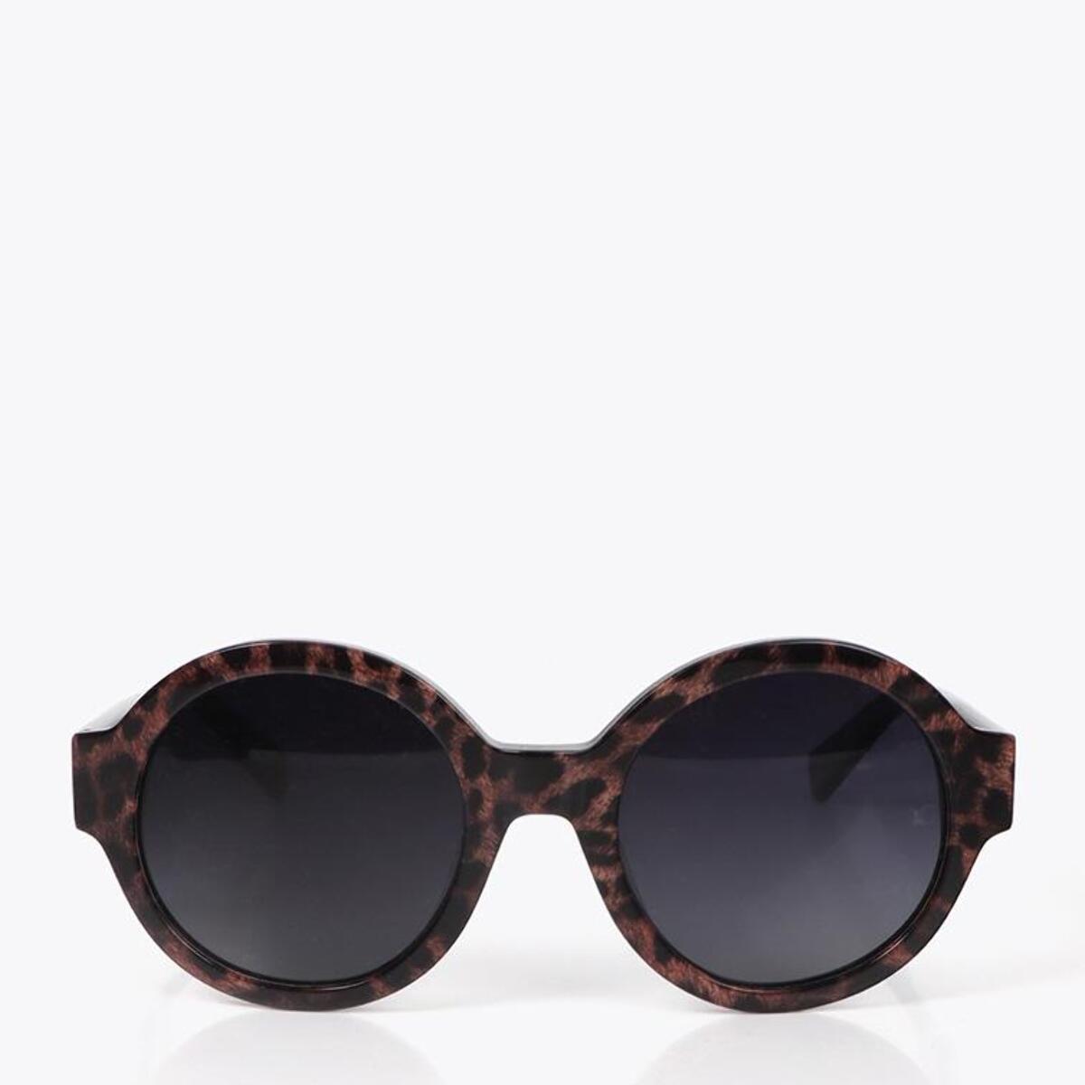 Occhiali Rotondi con Stampa Animalier