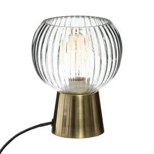 Lampe "Laye" doré H20cm