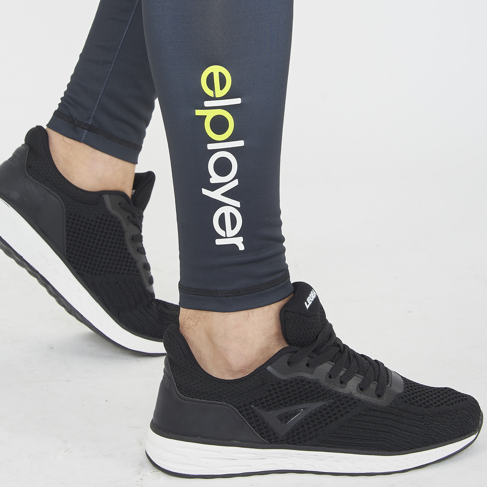 Legging da allenamento PIRAMID uomo rosso nero