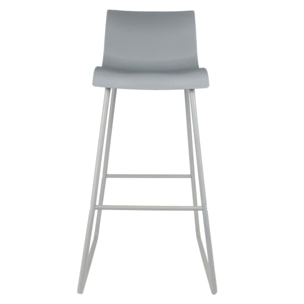 Chaise De Bar Novaei Gris - Lot De 2