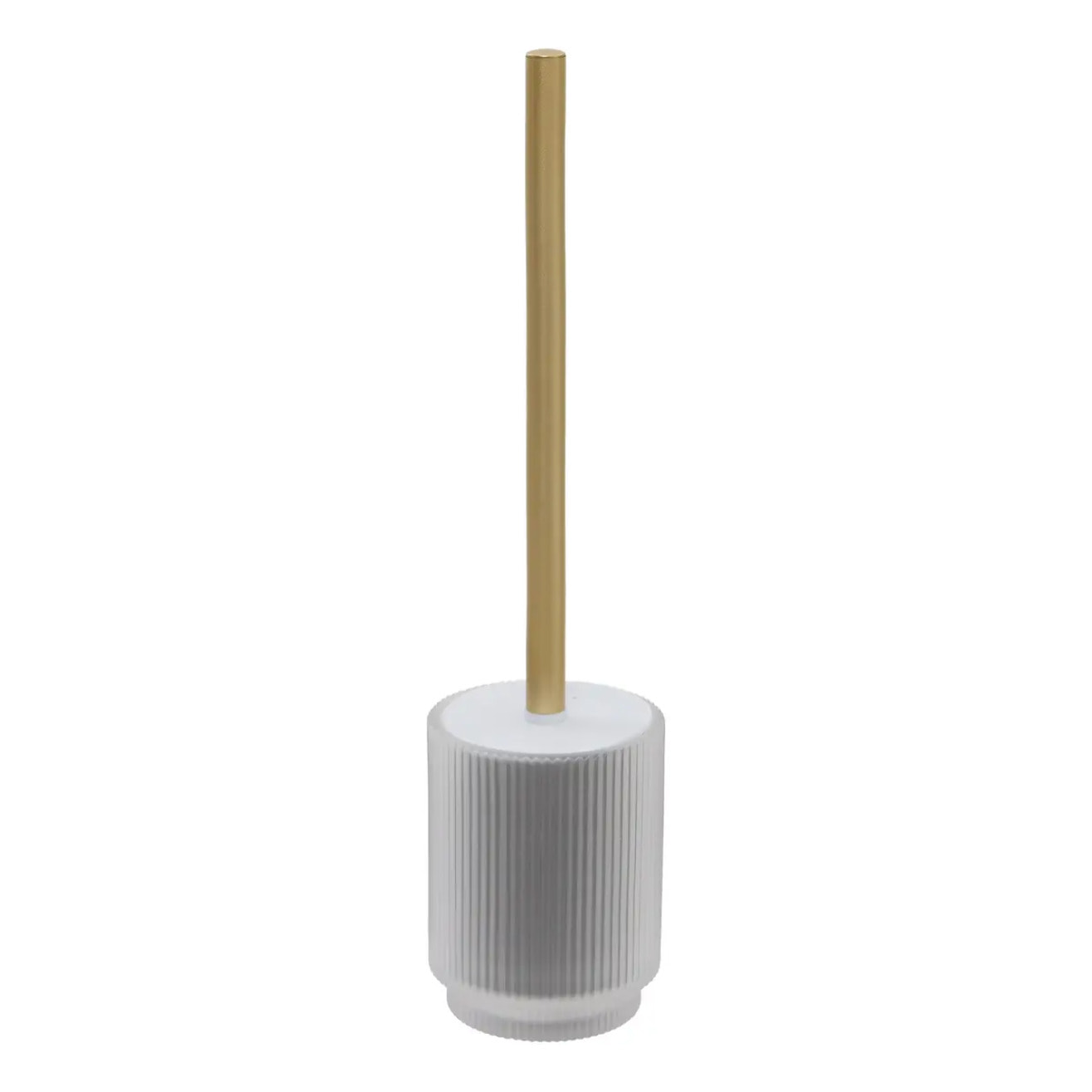 Brosse WC Solis ronde blanc