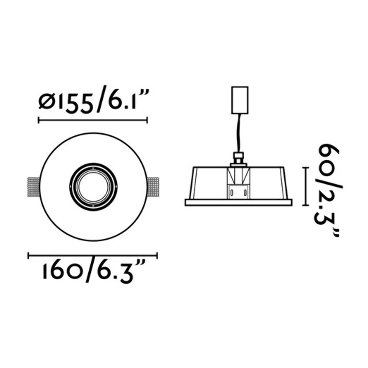 NEU Lampe encastrable blanc