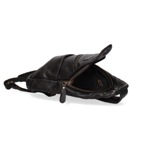 Marsupio uomo in vera pelle - Modello Erevan Elite - Casual - 21.0 x 32.0 x 5.0 cm