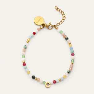 Bracciale Personalizzata Letter Altea Colors Acciao Placcato Oro