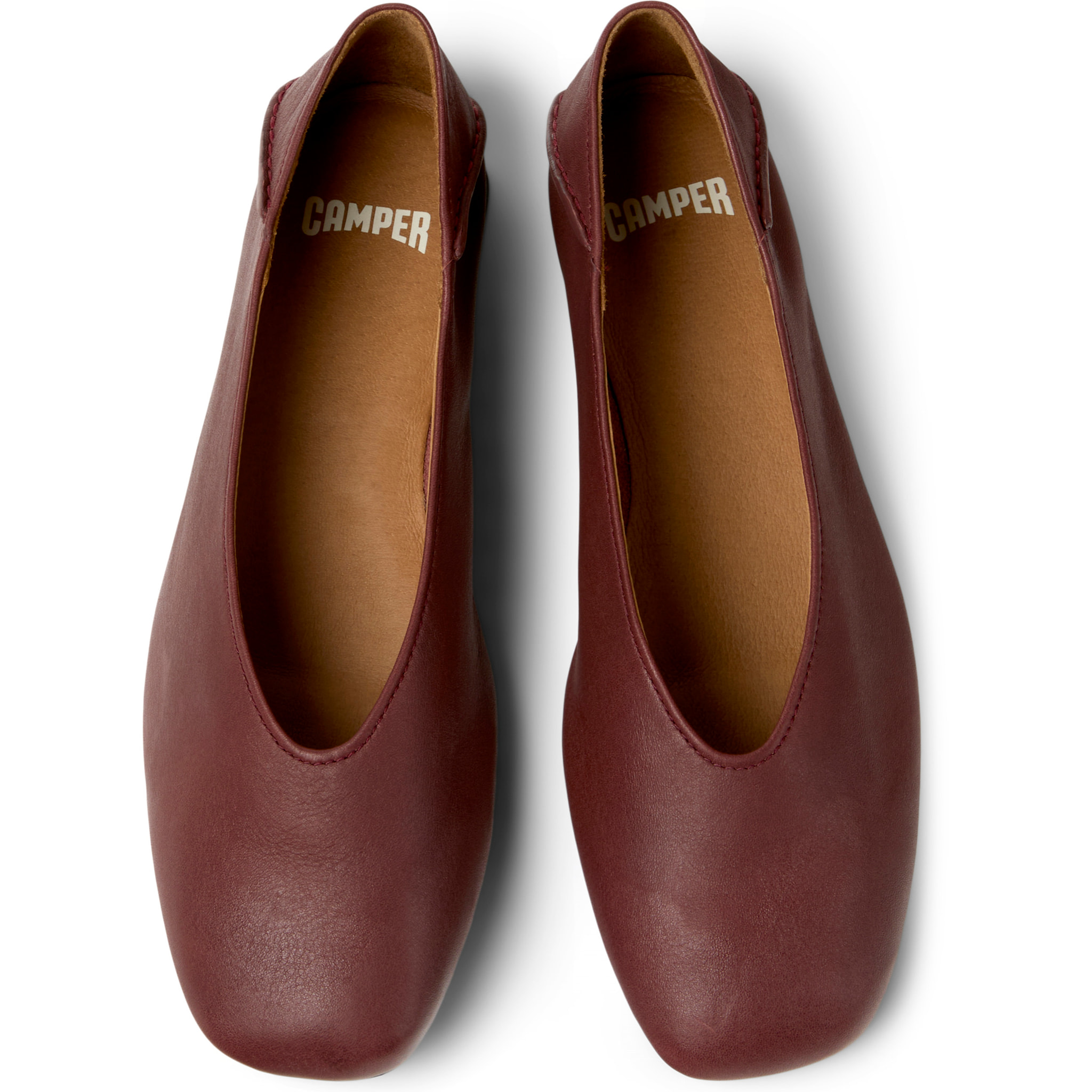 Bailarinas - CAMPER Casi Myra - Burdeos - Cuero liso