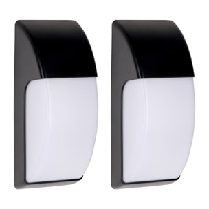 Forlight AREA (2 uds) Aplique para exterior IP65 E27 23W Negro