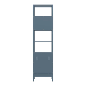 Colonna bagno in metallo 35x35x150cm blu - Pop