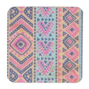 Sottobicchiere in legno confezione da 6 pezzi arancione quadro cm10x10h0,5