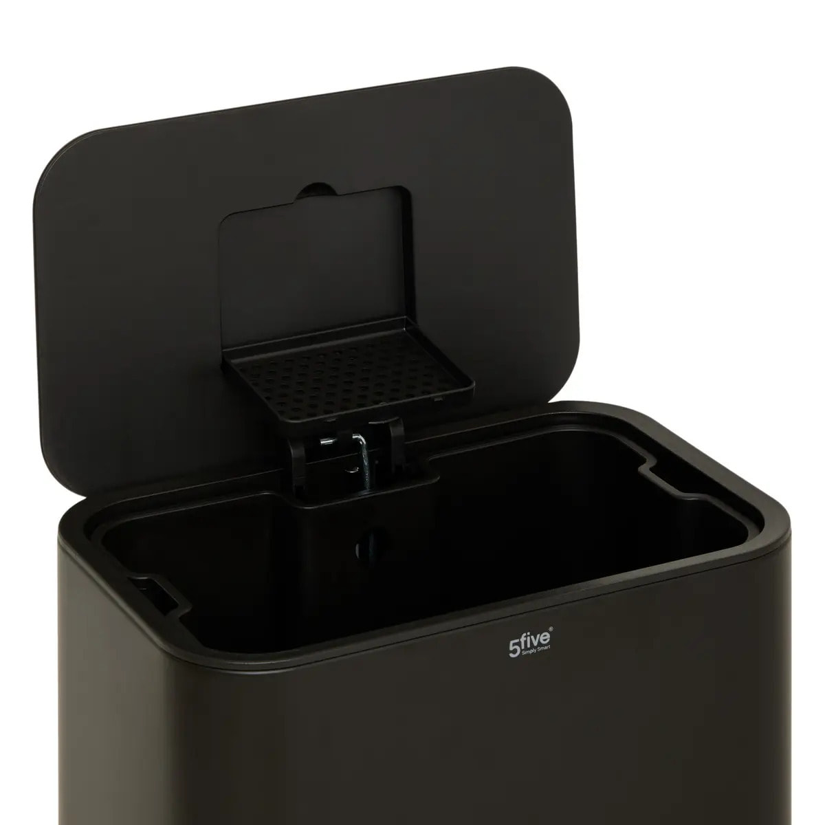 Poubelle rectangulaire à pédale Delta 30L noir