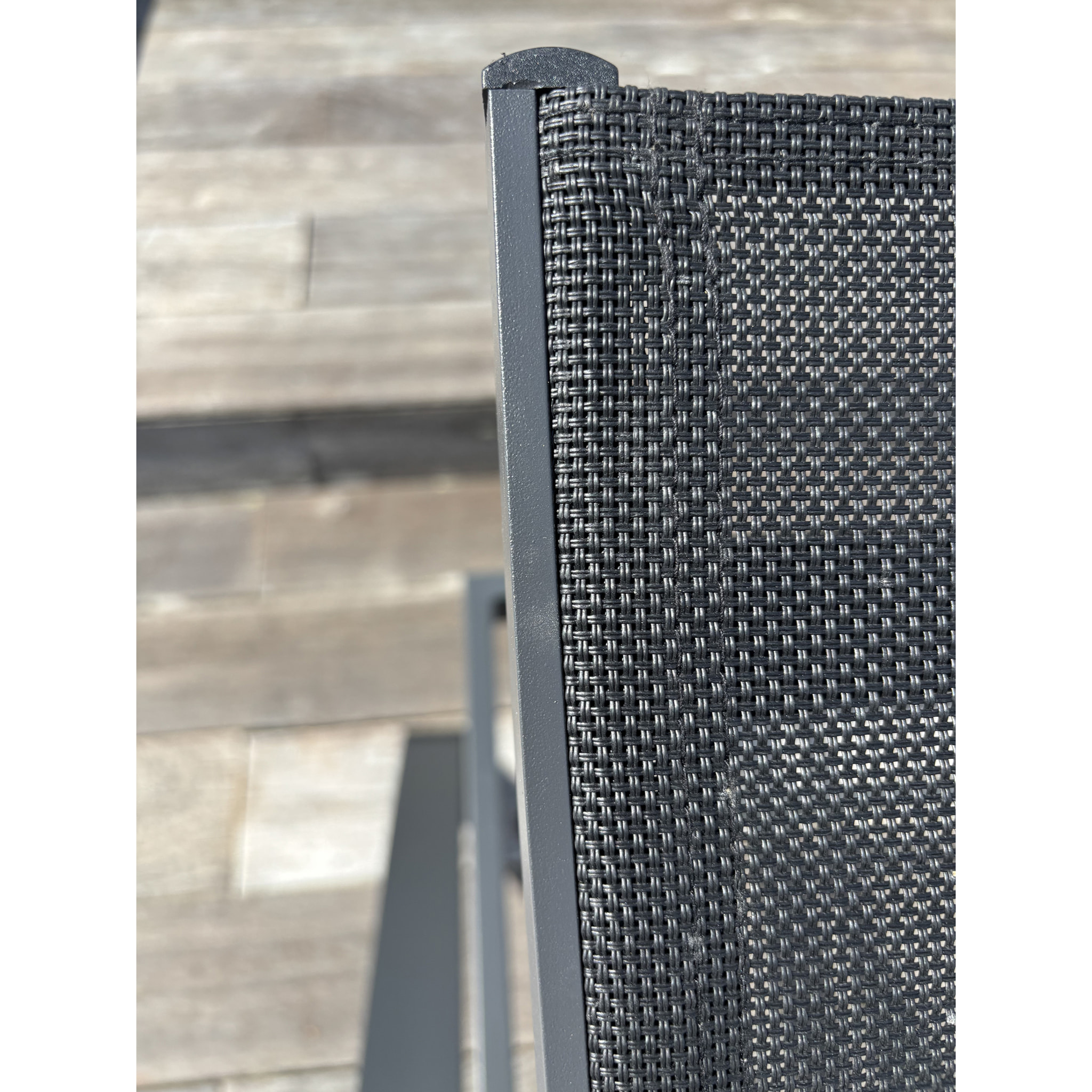 BARCELONA - Lot de 2 bains de soleil en toile plastifiée et aluminium