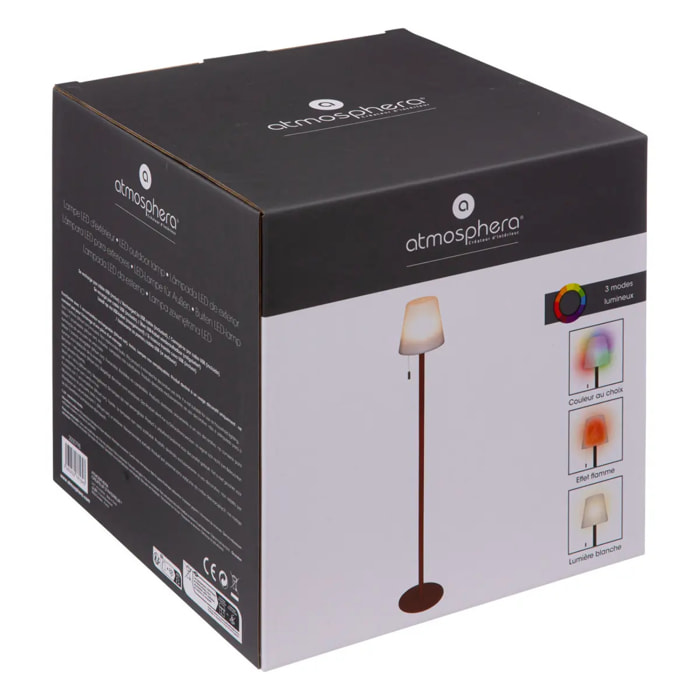 Lampadaire extérieur "Zack" H108cm ambre