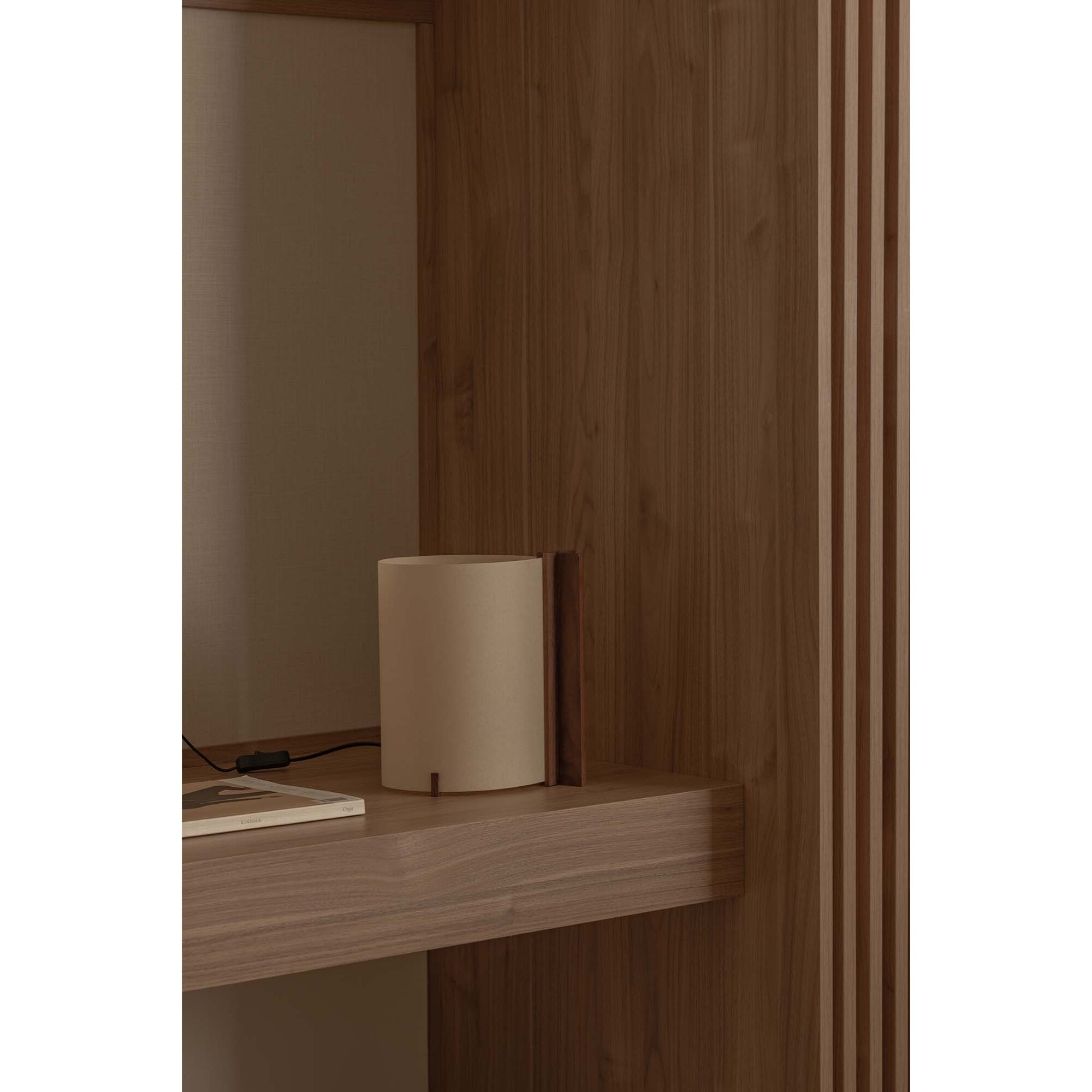 CATA Lampe de table noyer