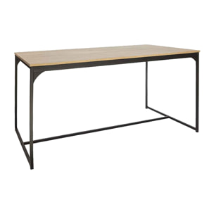 Mesa de comedor cambridge negra 150cm