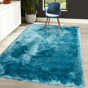 Tapis fait main Shaggy longues mèches Moodil