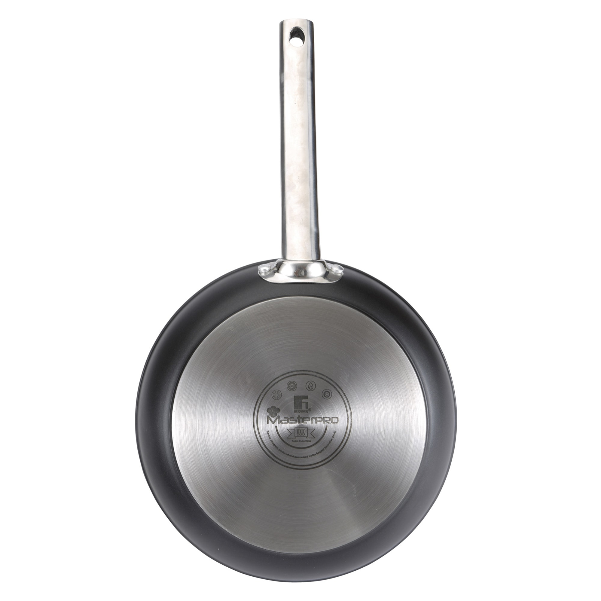 Juego de 3 Sartenes Ø24Ø28Ø30cm + Wok Ø28cm en Aluminio forjado aptas para inducción color Negro FOODIES MasterPRO