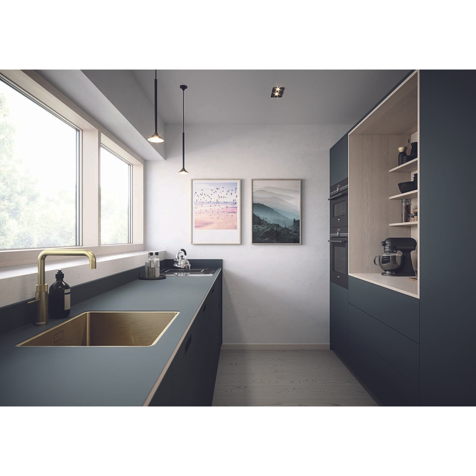 LEDS C4 Colgante Alive Single LED 8.5 Blanco cálido - 2700K ON-OFF Negro 492lm