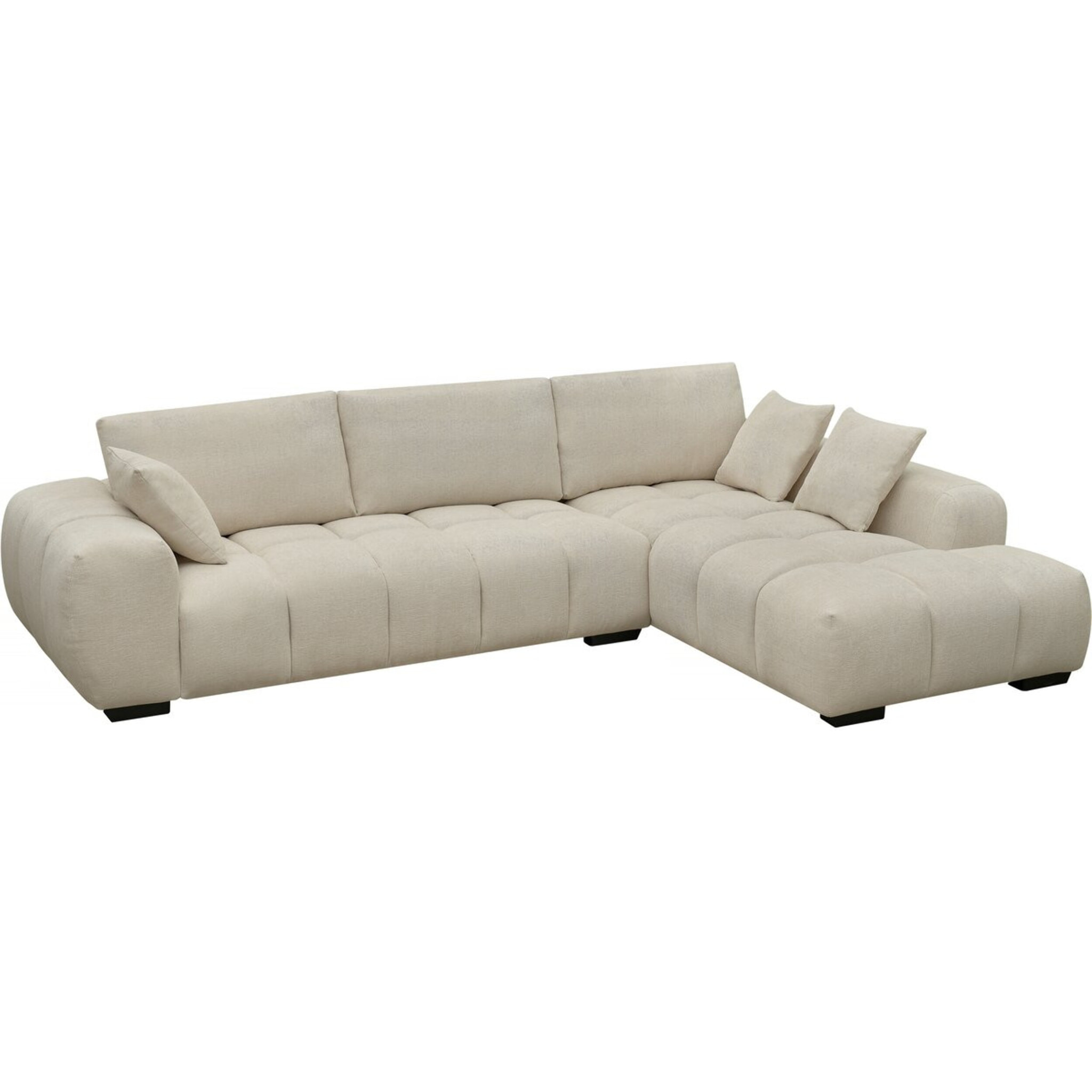 Canapé d'angle Monceau" - 3 places - Beige