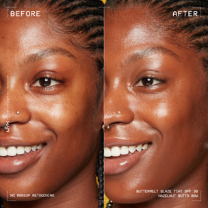 NYX Professional Makeup Buttermelt Glaze Tint, Fond de teint SPF30 jusqu'à 12h de tenue, Hazelnut Butta