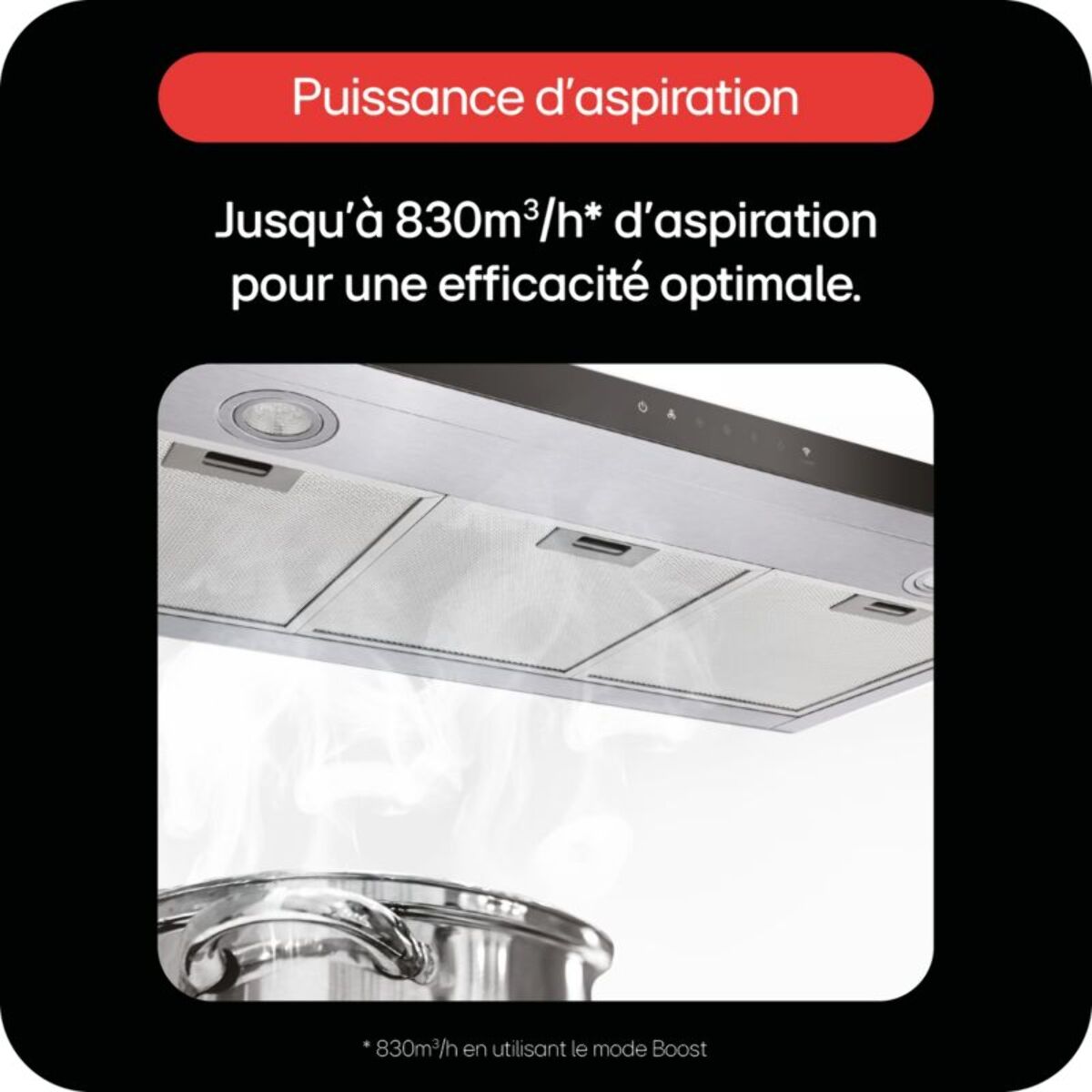 Hotte décorative murale LG HCEZ2426S ThinQ