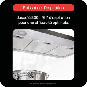 Hotte décorative murale LG HCEZ2426S ThinQ