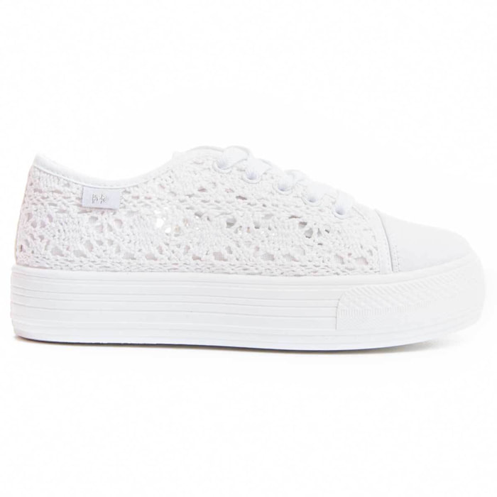 Sneaker de plataforma - Blanco - Altura: 3 cm