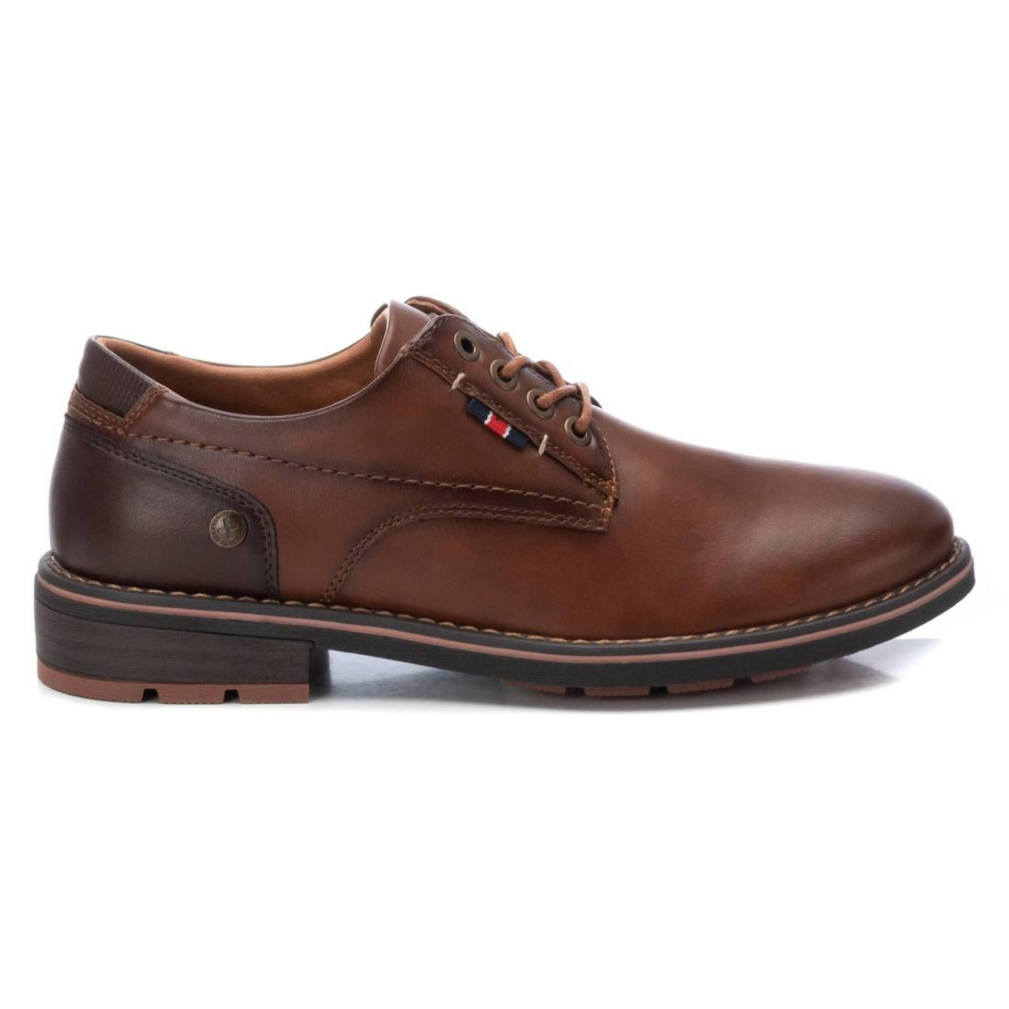 Zapato blucher/derby camel