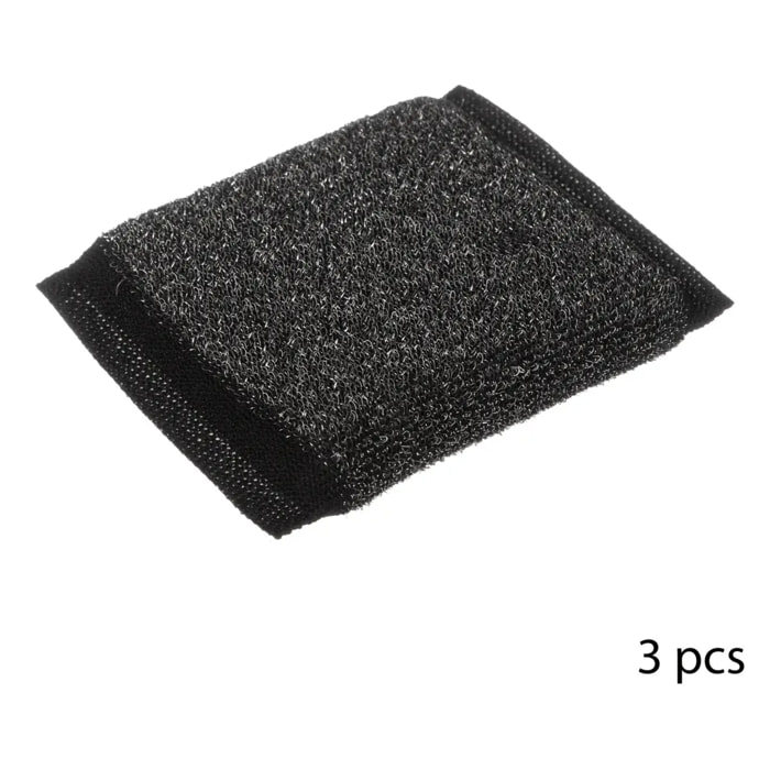 Lot de 3 éponges en inox