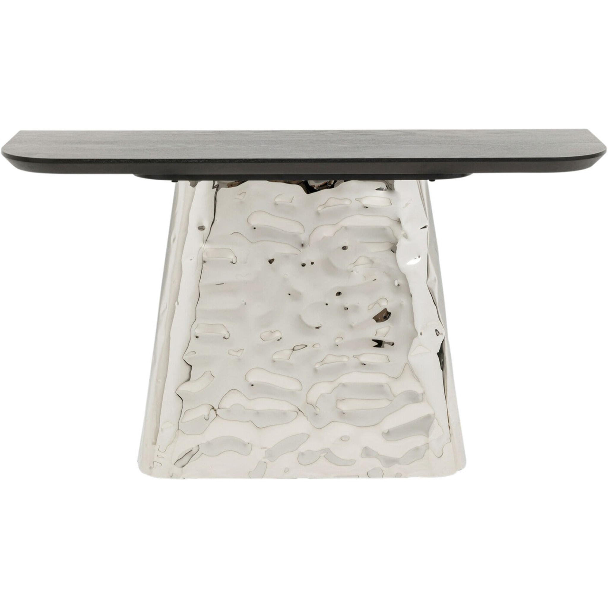 Console Caldera chrome 138x38cm Kare Design