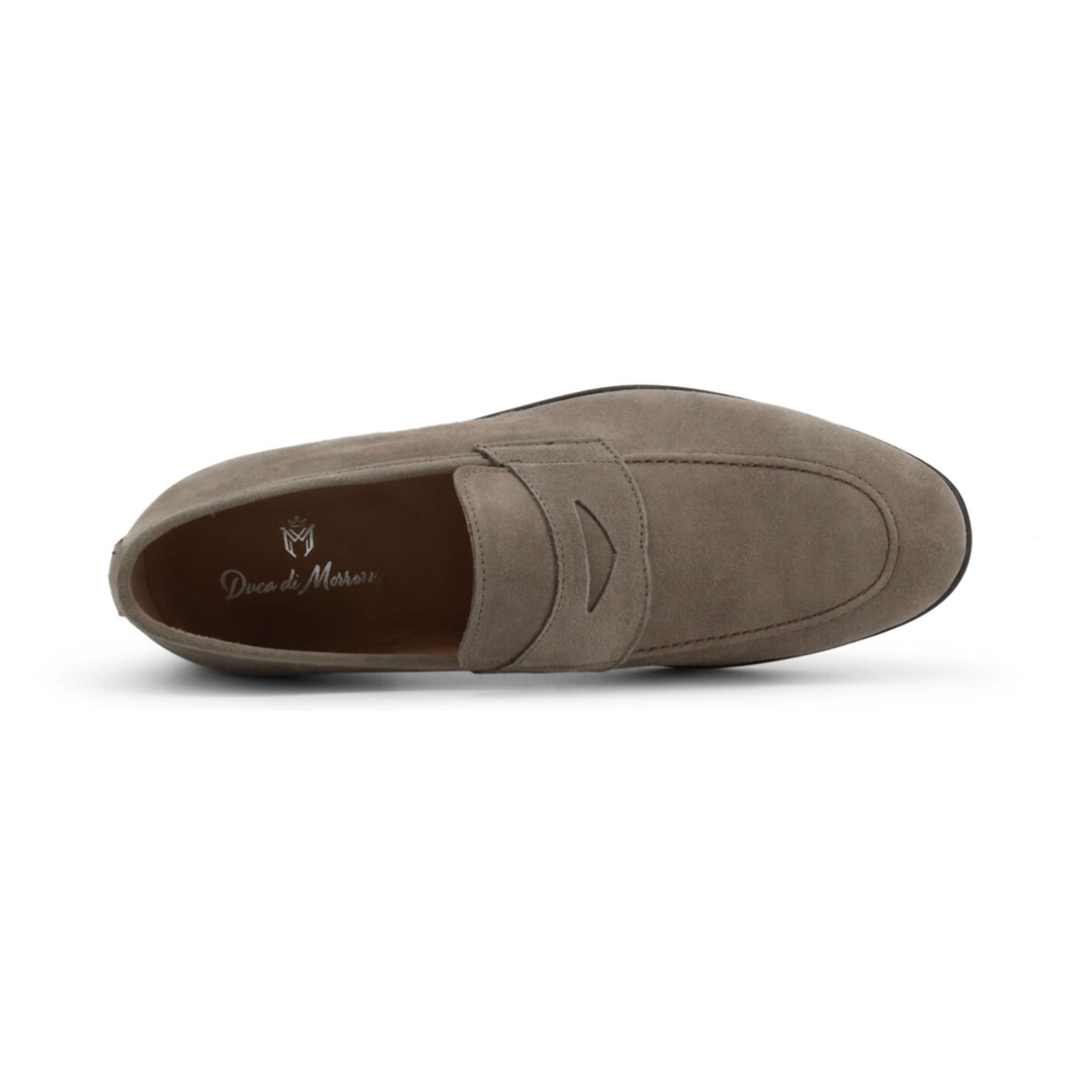 Zapatos Slippers para Hombre - Duca di Morrone Leone Suede Dove Gray