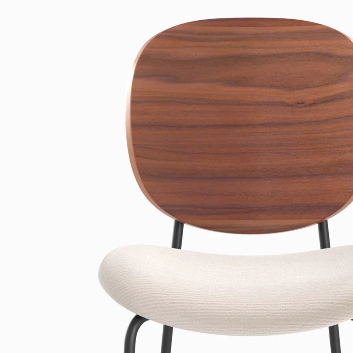 Lot de 2 chaises pour îlot central 65,5 cm en tissu beige - Simone