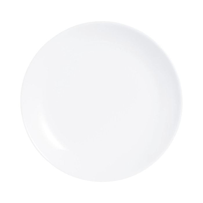 6 platos de postre blancos 19 cm Diwali - Luminarc