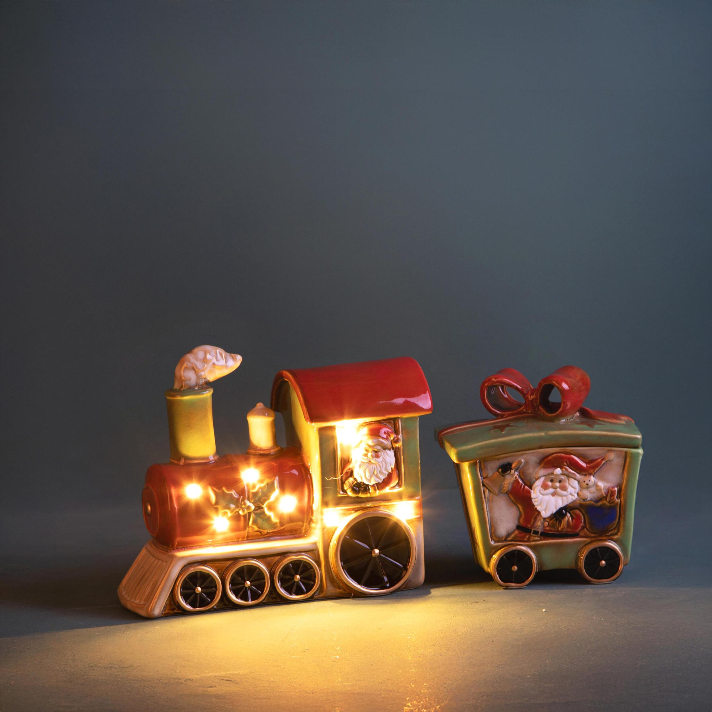 Trenino 2 pz apribile con led - Pezzi 1 - ROSSO - Bianchi Dino SpA