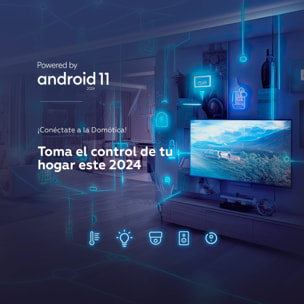 Smart TV 43 pulgadas QLED 4K Hey Google Official Assistant con control por voz. Televisor Android 11 - TD Systems PRIME43C19GLQ