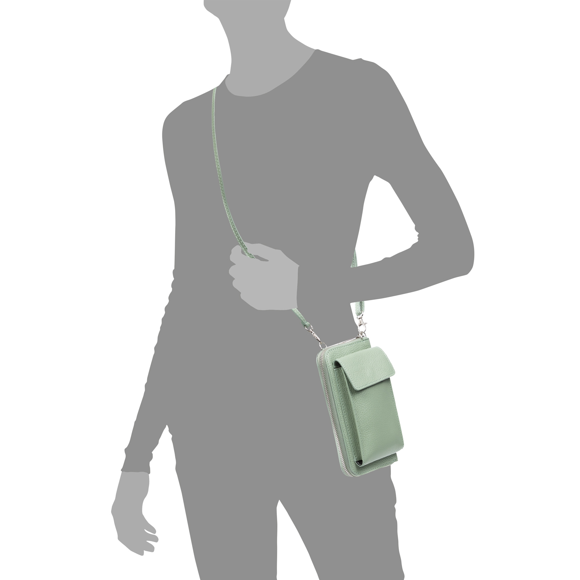 Carmina Portafoglio Donna Donna. Pelle autentica Dollaro