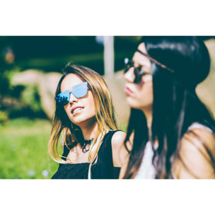 Gafas de sol OCEAN LA MISSION - Plana revo azul cielo con patilla gris