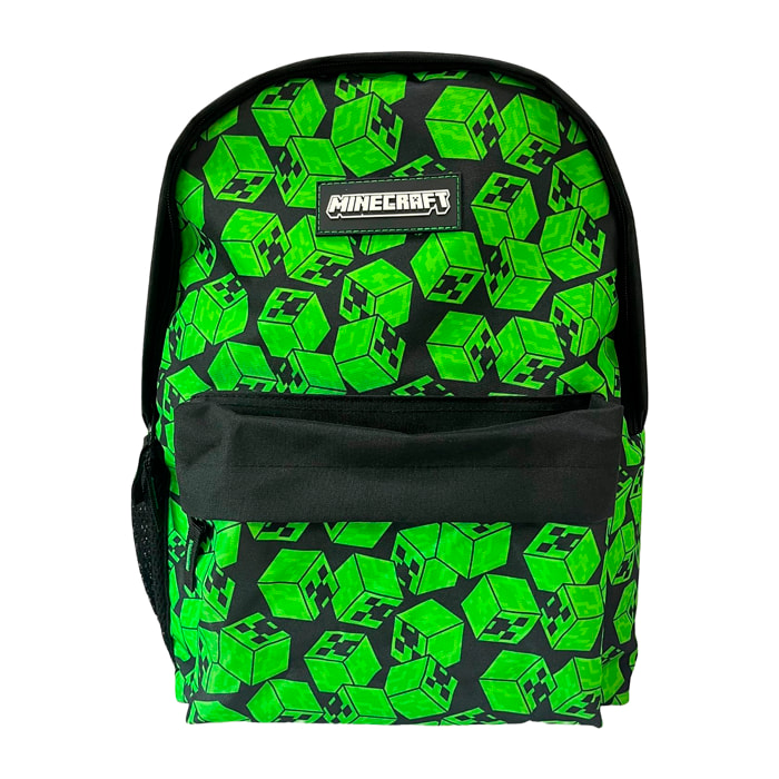 Zaino Americano Minecraft Cubes adattabile al carrello. Schienale imbottito e scomparto per laptop.