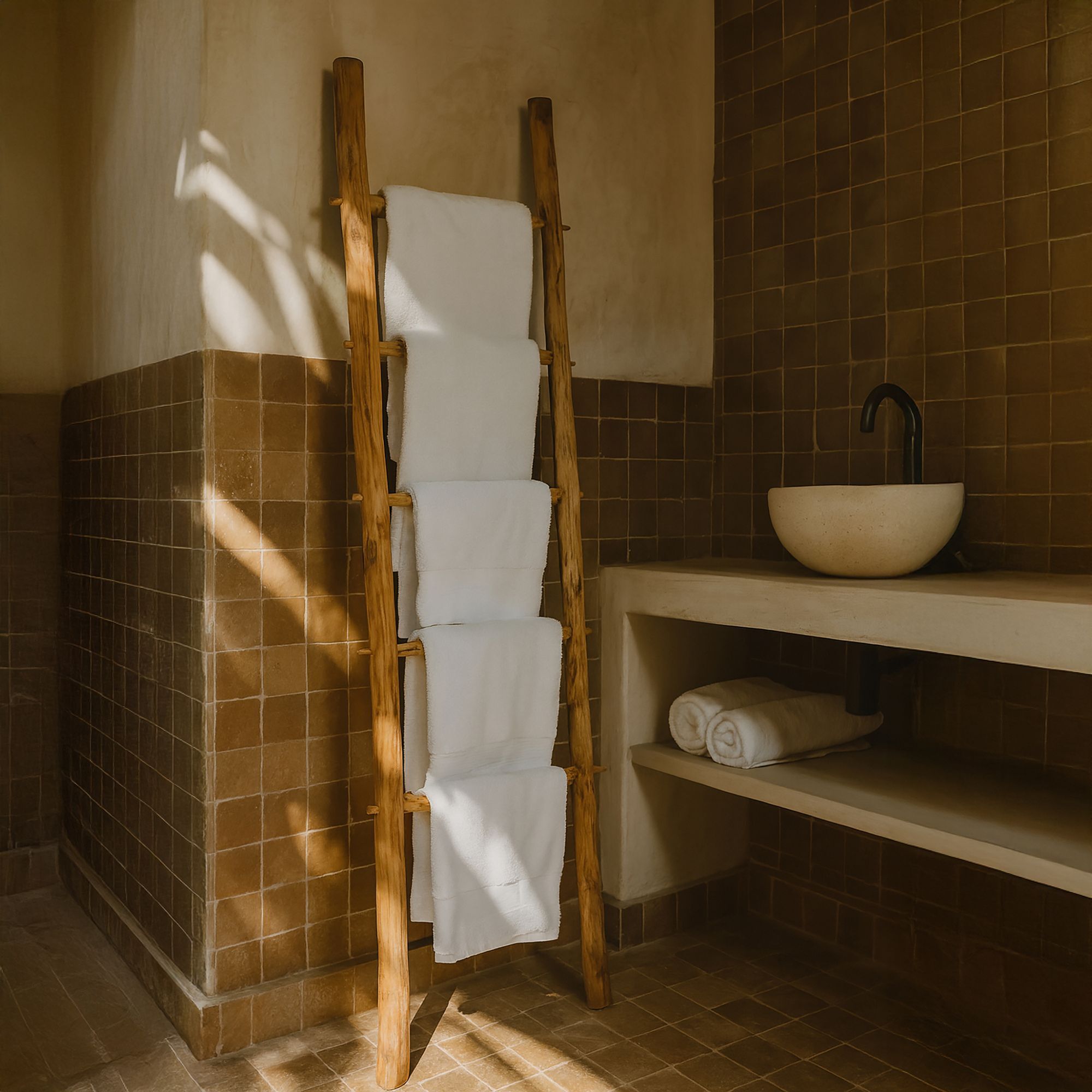 Échelle en teck démontable h200cm