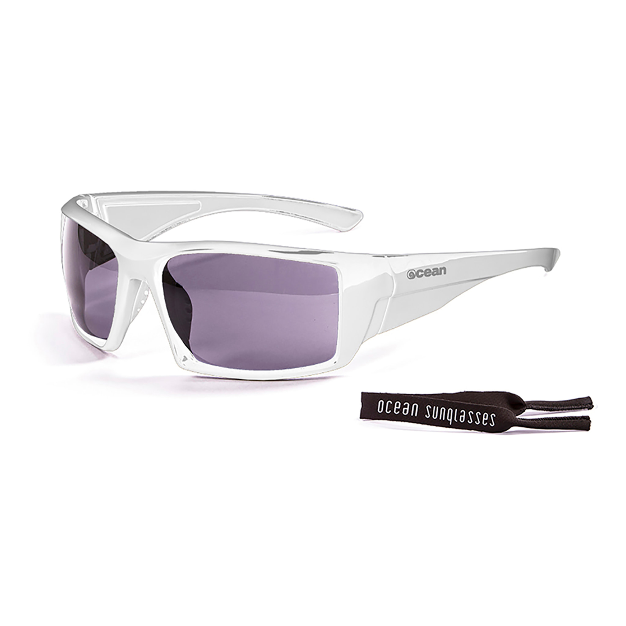 Gafas de deportes acuáticos OCEAN ARUBA - Blanco brillante / Ahumada