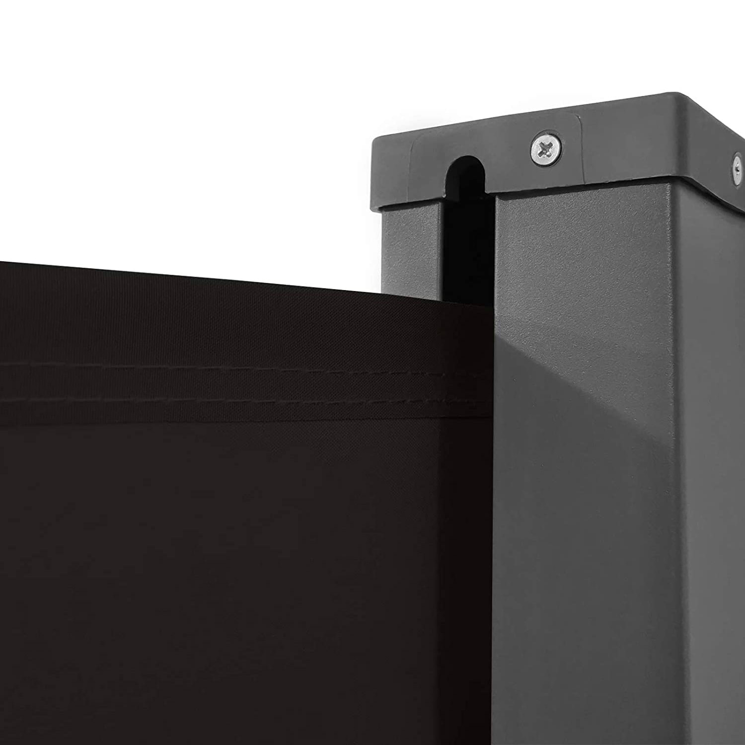 Tende Da Sole Paravento a Scorrimento Laterale Avvolgibile 180X300Cm. Corpo Interamente In Alluminio. Colore Grigio