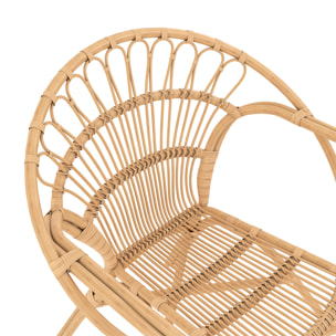 Fauteuil Ronnie en rotin naturel