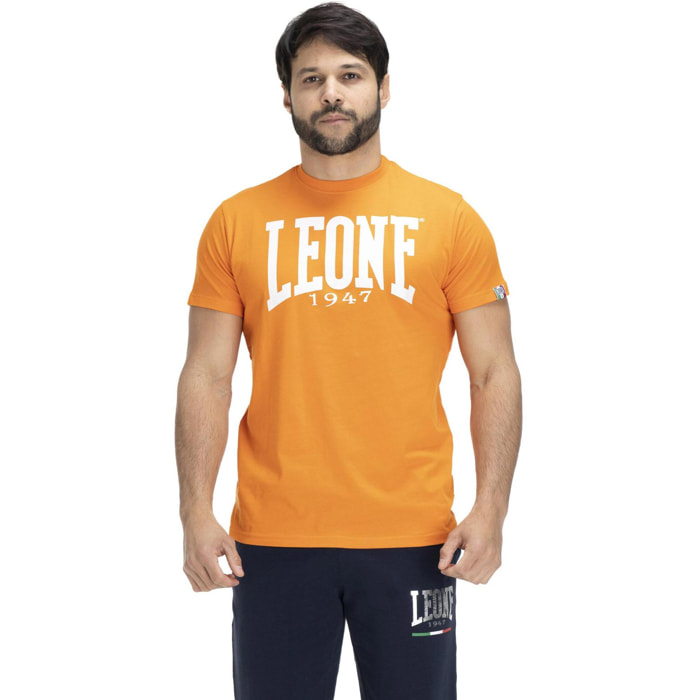 Camiseta de hombre Leone Basic de algodón de manga corta