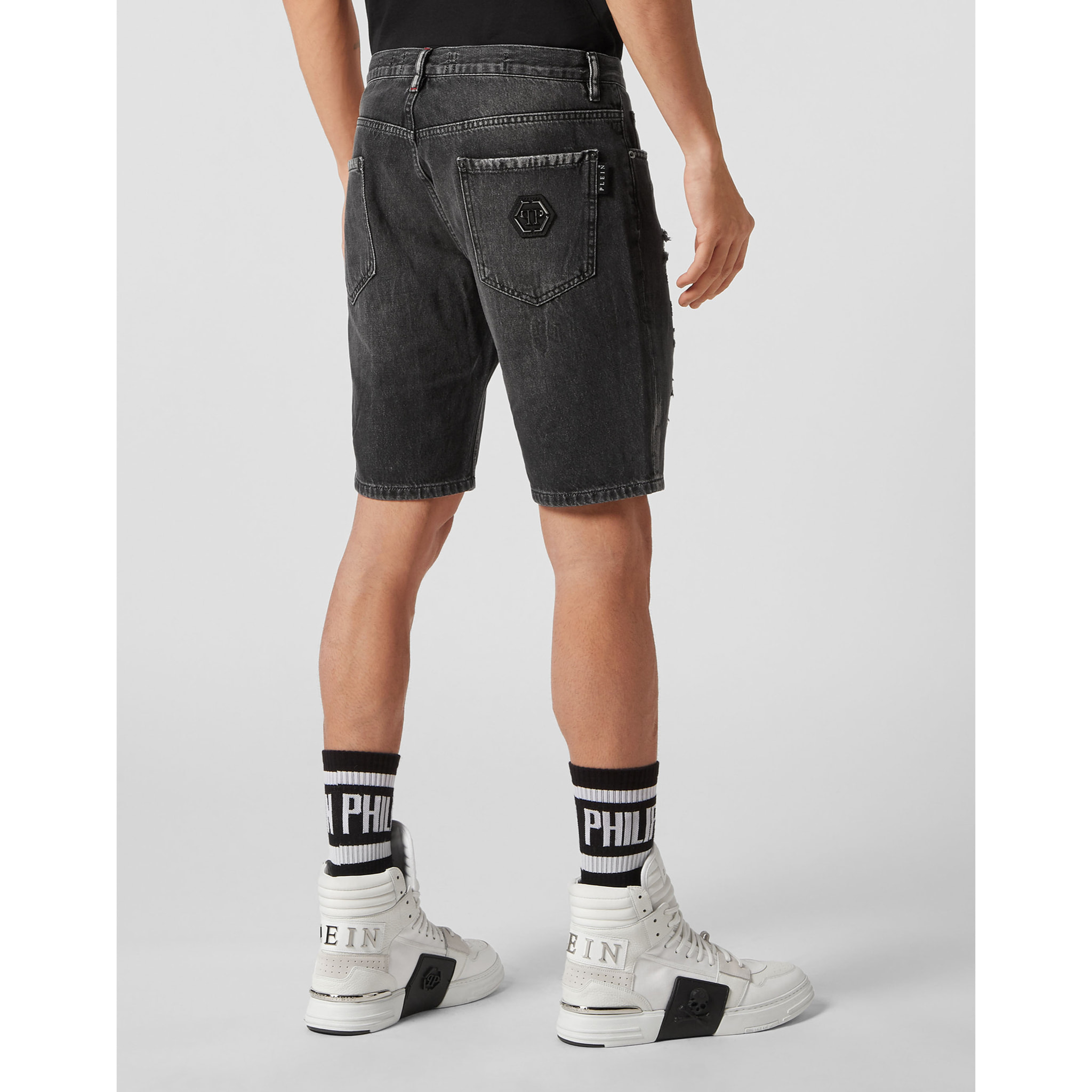 PHILIPP PLEIN Pantaloncini in denim